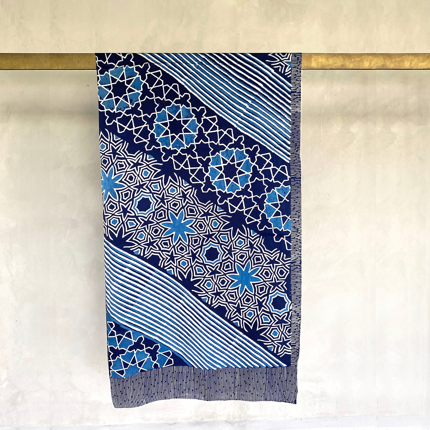 batiqual batik tulis silk sarong pareo hand-painted indigo dye