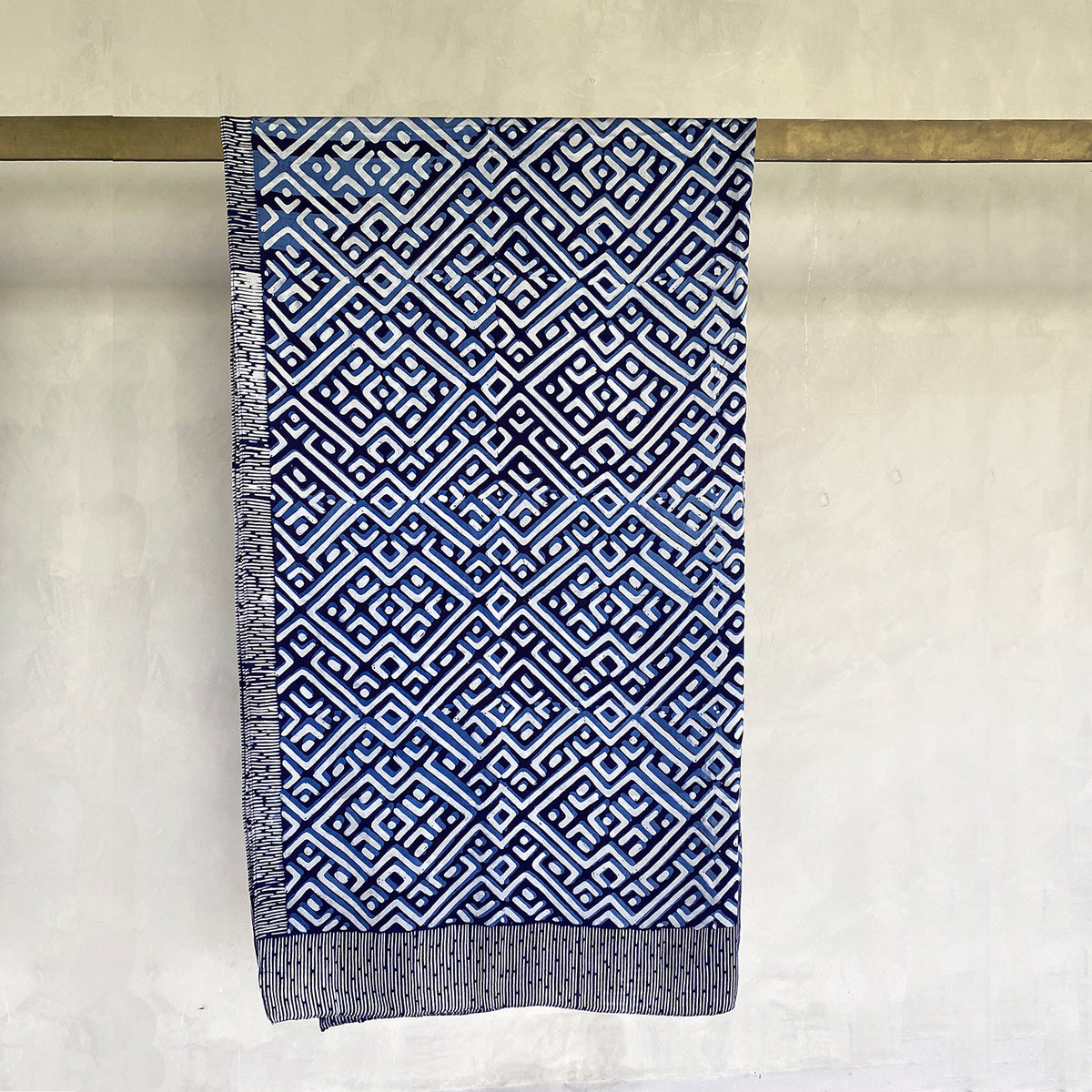 batiqual batik tulis silk sarong pareo hand-painted indigo dye