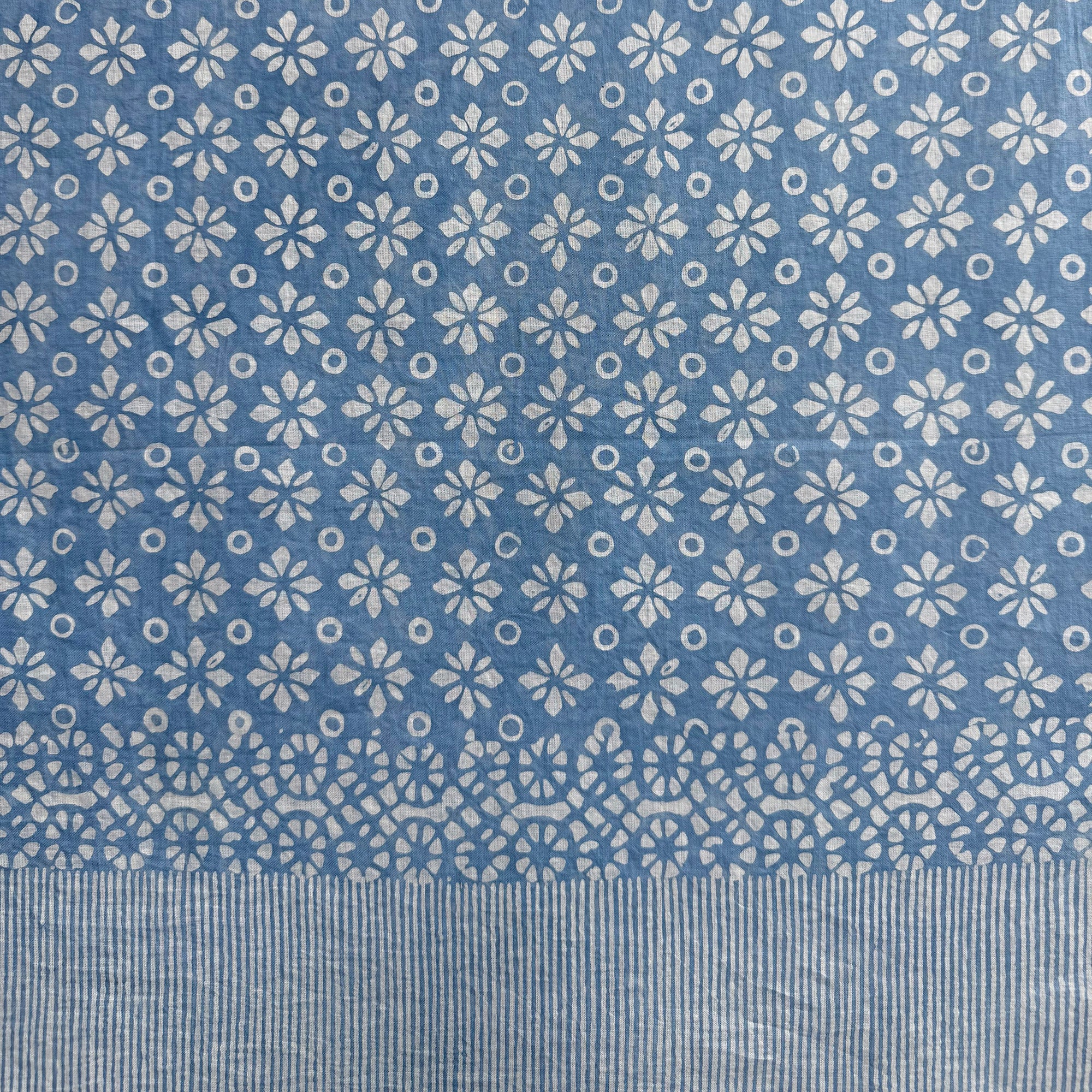 Jepun Cotton Voile Sarong - sky