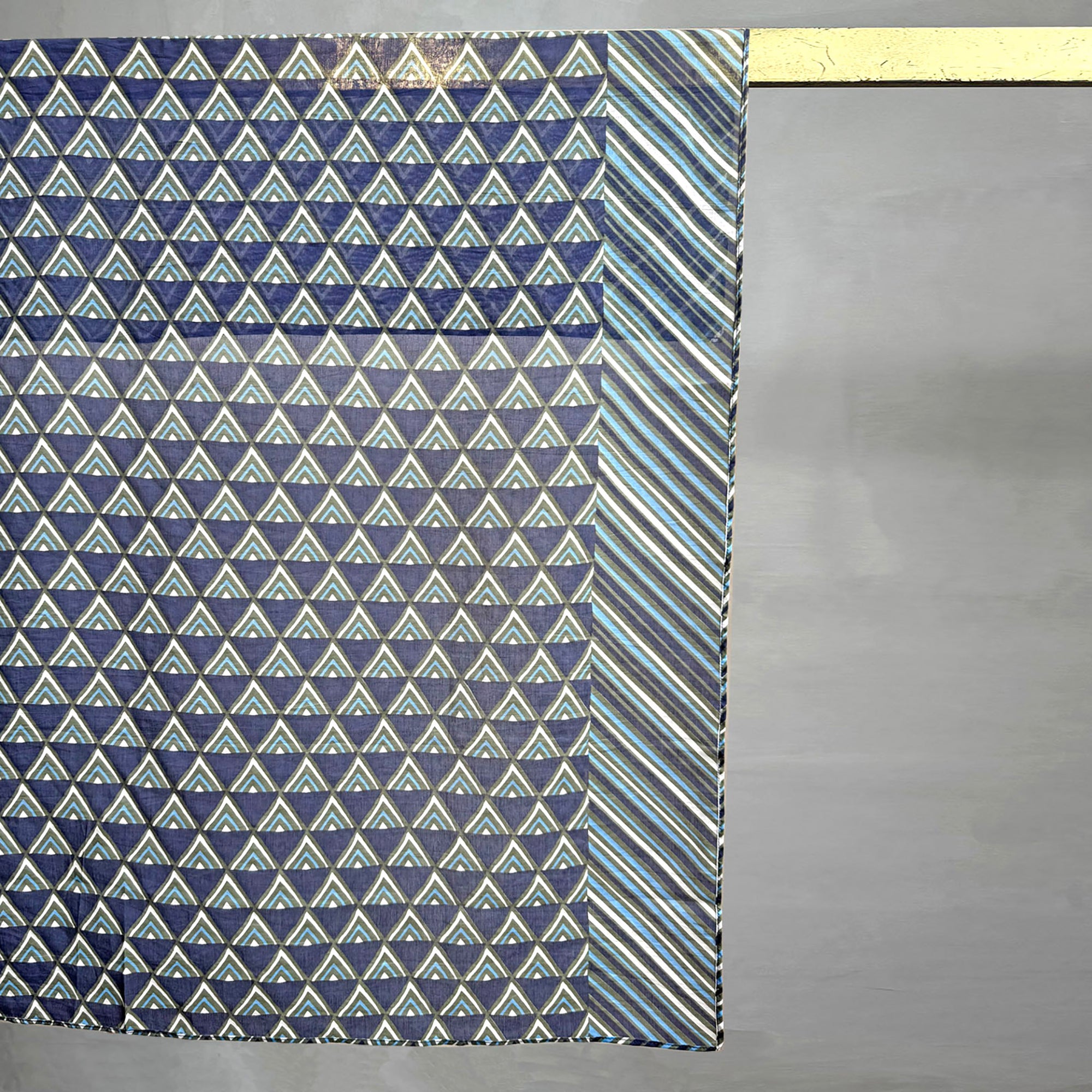 batiqual batik sarong pareo silk-cotton nanas indigo hand-made