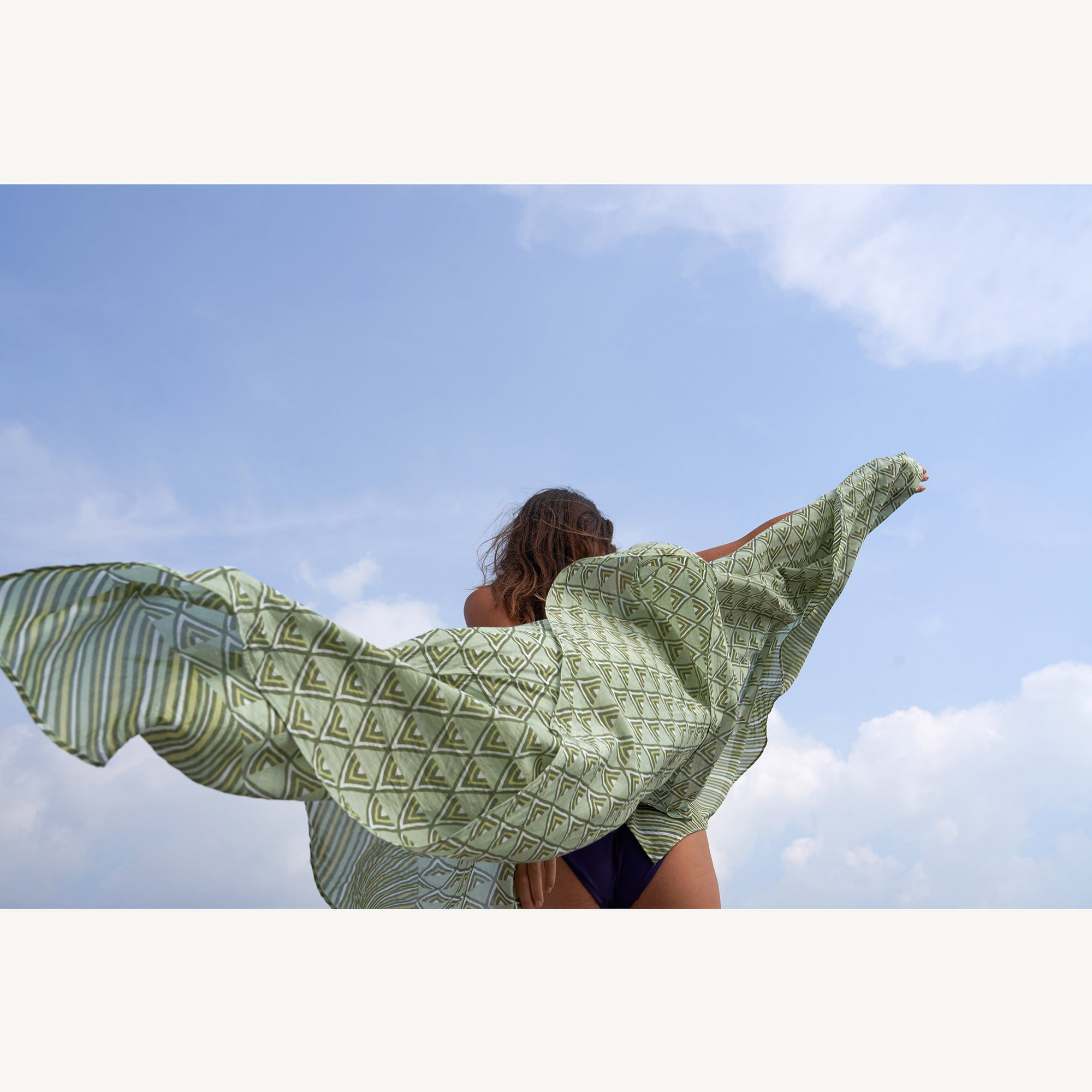 batiqual batik sarong pareo silk-cotton nanas moss hand-made