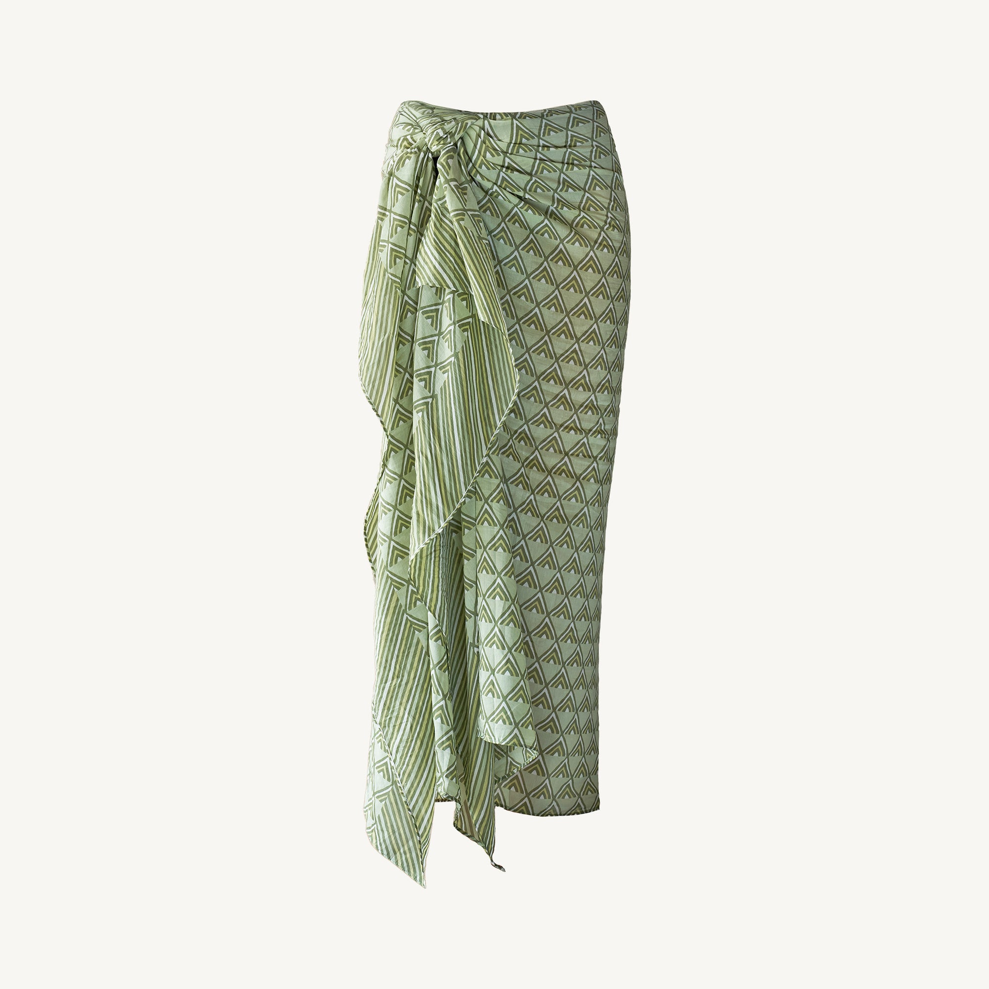 batiqual batik sarong pareo silk-cotton nanas moss hand-made