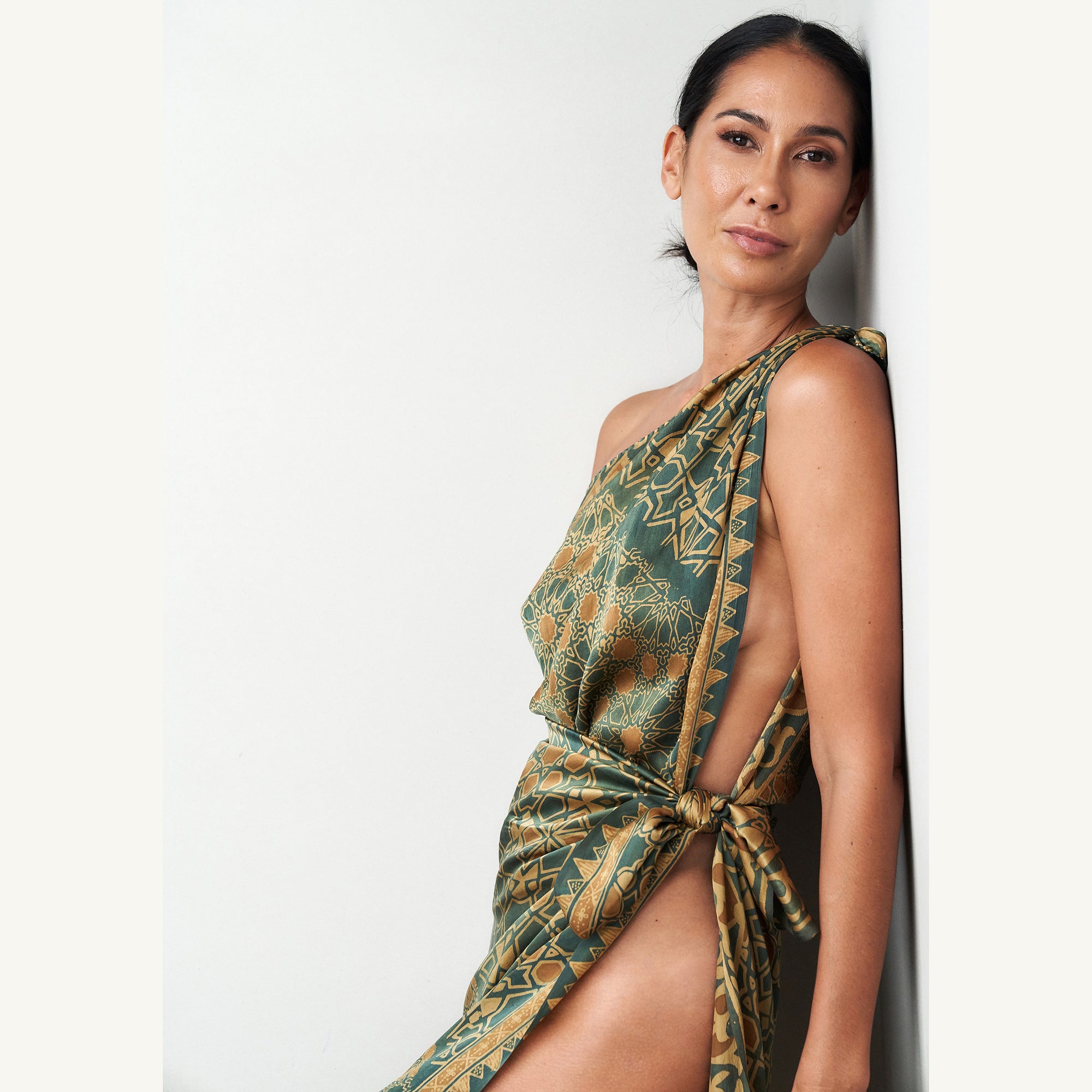 Batik Tulis Silk Sarong - 06 Green